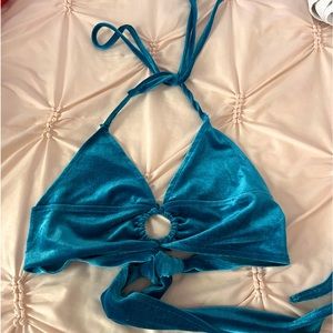 Turquoise bralette/shirt